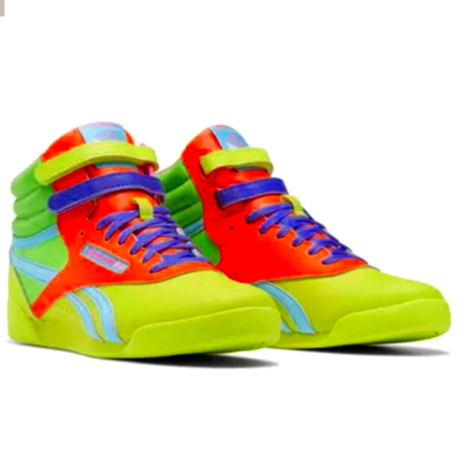 Reebok Freestyle Hi Brights Grade School Girls Shoe